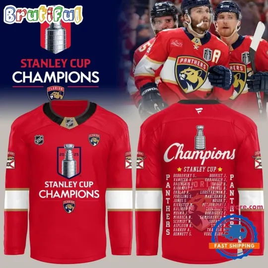 Discover Florida Panther Champion Stanley Cup 2025 Hockey Jersey