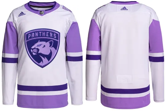 Discover Florida Panther Hockey Fights Cancer Practice Jersey