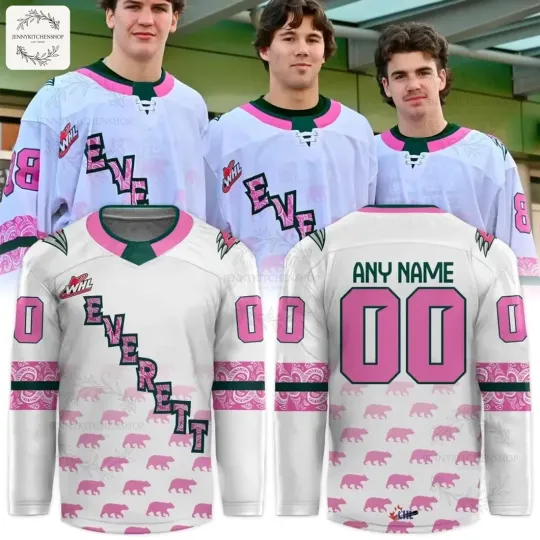 Discover Everet Silvertip Cancer Specialty Hockey Jersey 2025