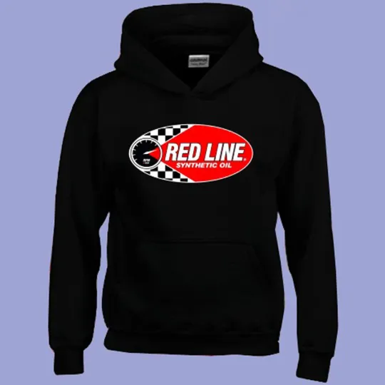 Discover Red Line Oil Men's Black Hoodie