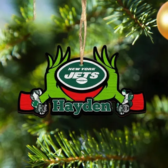 Discover Personalized New York Football Team Jetss Christmas Ornament Gift Decor