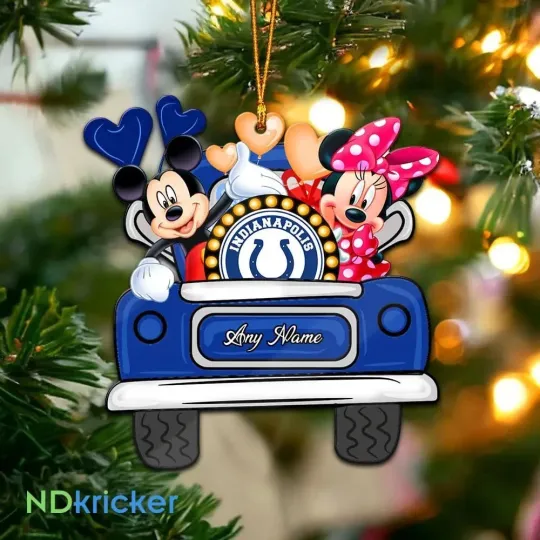 Discover Personalized Indianapolis Football Team Colts Christmas Ornament Gift Decor