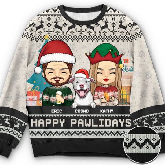 Discover Funny Ugly Christmas 3D Print Cat Sweater Men Women Sweaters Jumpers Tops Holiday Party Pullover Hoodie Sweatshirt Large Size