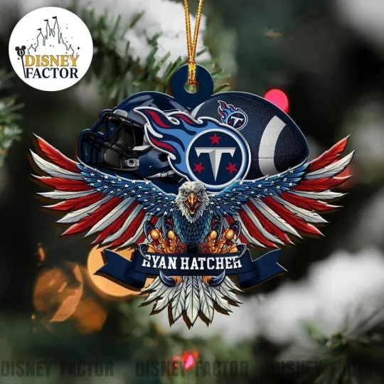 Discover Personalized Tennessee Football Team Titans Christmas Ornament Gift Decor