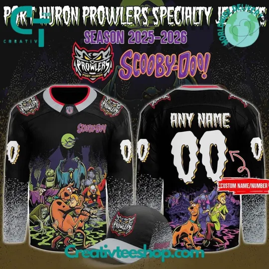 Personalized Port Huron Prowlers x Scooby-Doo Night 2025 Hockey Shirt Men's Gift
