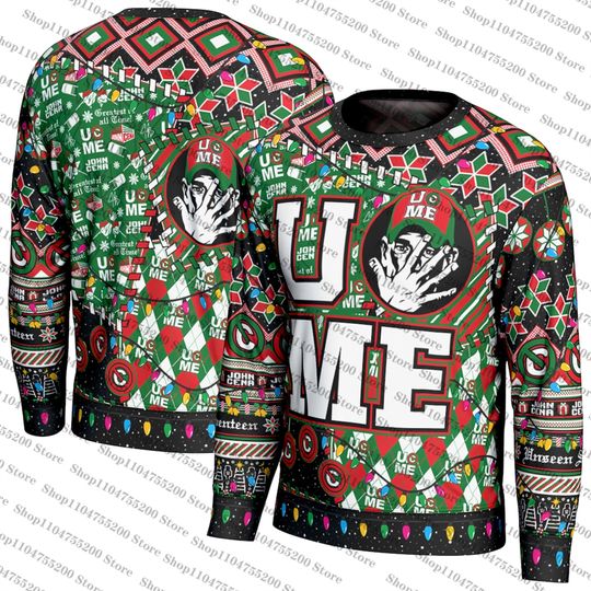 Discover Red Green Unisex Jo Cen Holiday Sweater Wrestling Sports Enthusiast Ugly Christmas Sweater Ideas Sweatshirt Cool Pullover