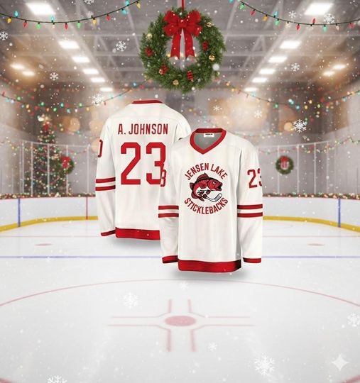 Discover Customized White and Red Men's Hockey Jersey - Personalized Sticklebacks Team Style | Vintage Sports Apparel