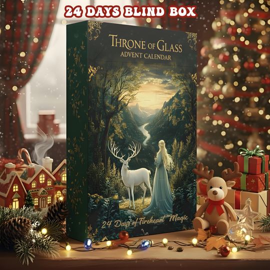 Discover Throne of Glass Advent Calendar 2025, Aelin Advent Calendar, Fireheart Magic Box, 24 Days Fantasy Blind Box, Fae Kingdom Bookish Gift