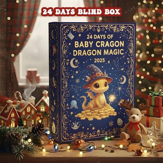 Andarna Fourth Wing Advent Calendar, Baby Dragon Magic Advent Calendar 2025, 24 Days Fantasy Blind Box, Fourth Wing Calendar