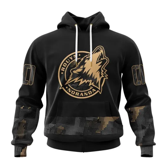 Discover Personalized Rouyn-Noranda Huskies Special Camo Hoodie Pullover Fan Gear Gift