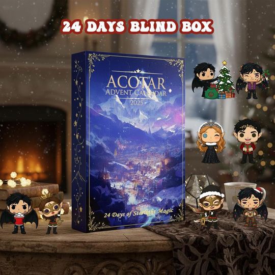 ACOTAR Advent Calendar 2025, Velaris Advent Calendar, Chibi Night Court Blind Box, 24 Days of Starlight Magic, ACOTAR Bookish Gift Set
