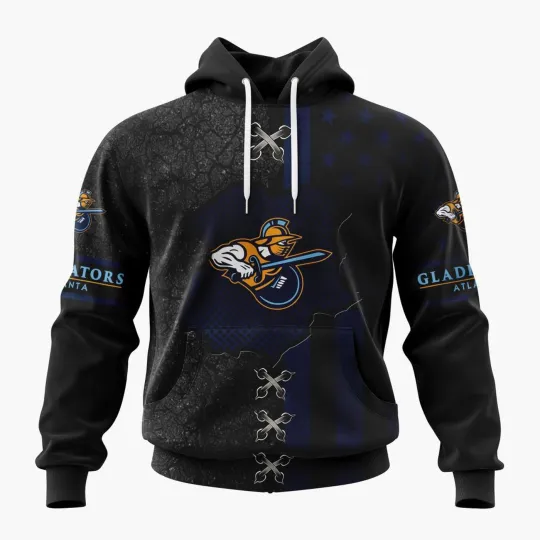 Personalized Atlanta Gladiators Special Flag Hoodie Pullover Men's Fan Gear Gift