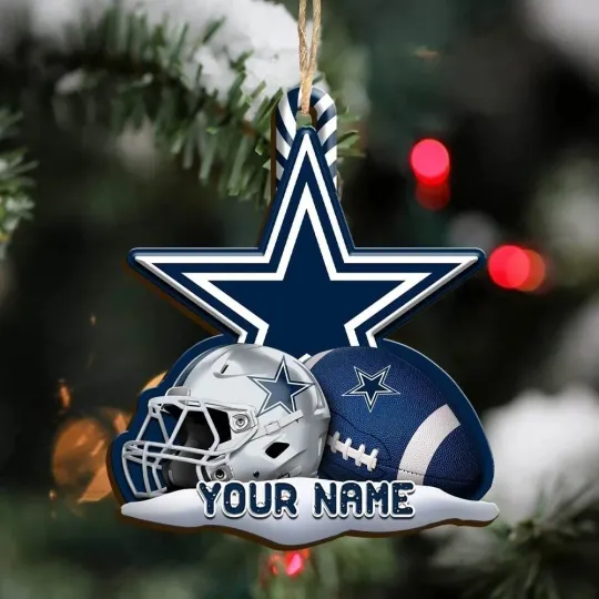 Discover Personalized Dallas Football Team Cowboys Christmas Ornament Gift Decor