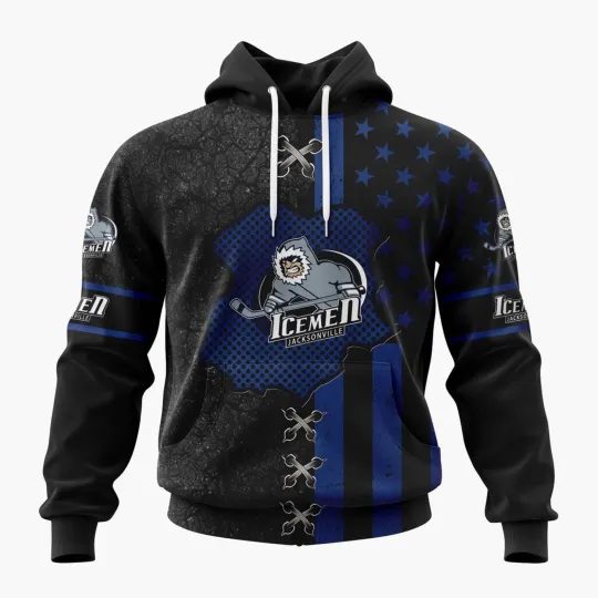 Personalized Jacksonville Icemen Special Flag Hoodie Pullover Fan Gear Gift