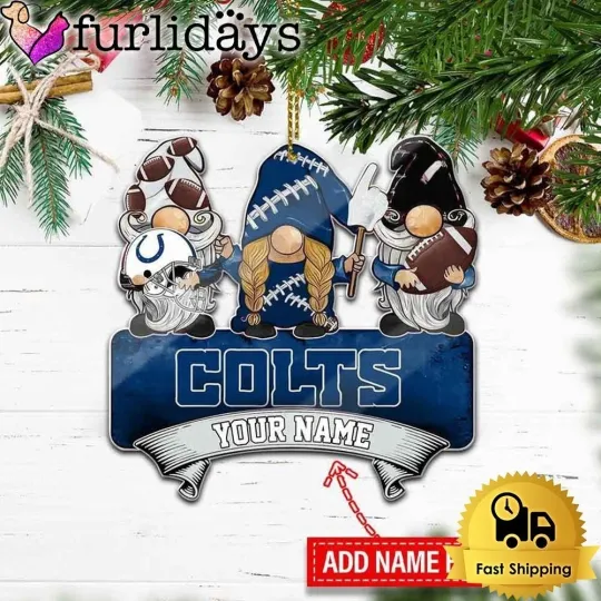 Discover Personalized Indianapolis Football Team Colts Christmas Ornament Gift Decor