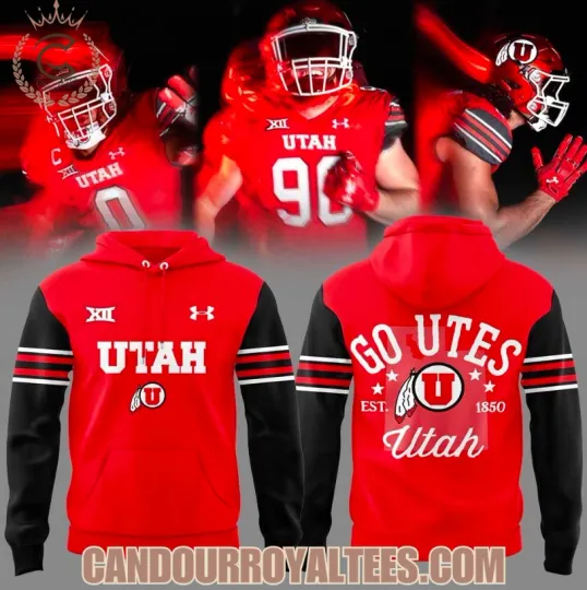 Discover Utah All Red Everything Uniform 3D All Over Printed Hoodie