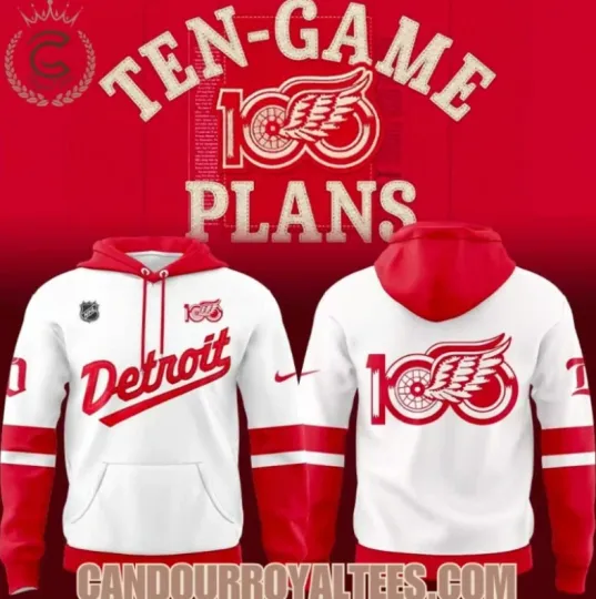 Discover Detroit Red Wing Centennial Uniform 3D Printed Hoodie