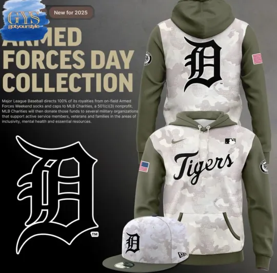 Discover Detroit Tiger Armed Force Day Limited Edition 3D Hoodie