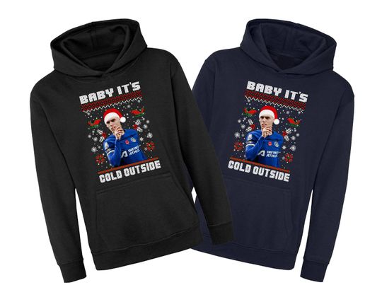 Discover Baby Its Cold Outside Hoodie, Cole Palmer Christmas Pullover, Christmas Football Hood, Unisex Adults Kids Top
