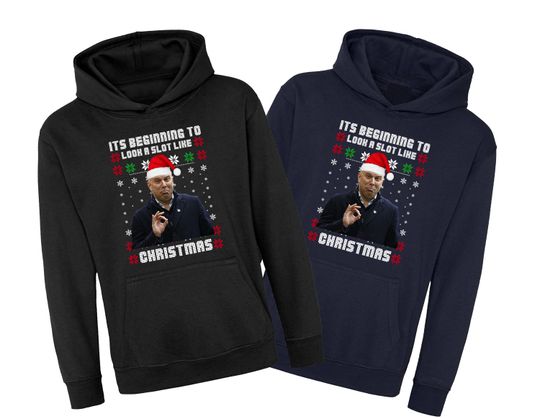 Discover Arne Slot Christmas Hoodie, It's Beginning To Look A Slot Like Christmas Pullover, Arne Slot Santa Football Hood, Unisex Adults Kids Top