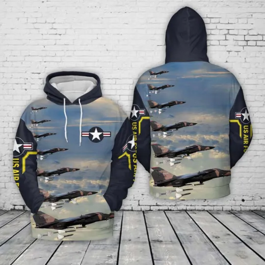 Discover US Air Force F-111 Aardvark Hoodie Military Gift For Dad Veteran Day Gift Hooded