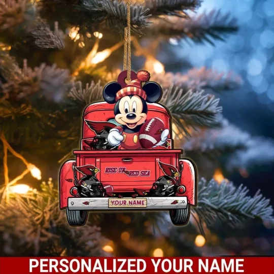 Discover Personalized Arizonna Football Team Cardinals Christmas Ornament Gift Decor