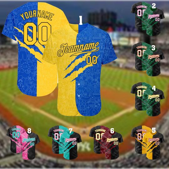 Discover Custom Graffiti Baseball Jersey - Personalized Team