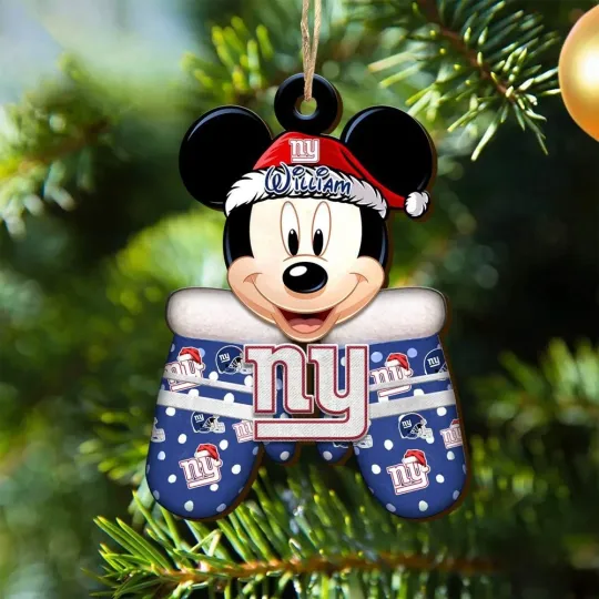 Discover Personalized New York Football Team Giants Christmas Ornament Gift Decor