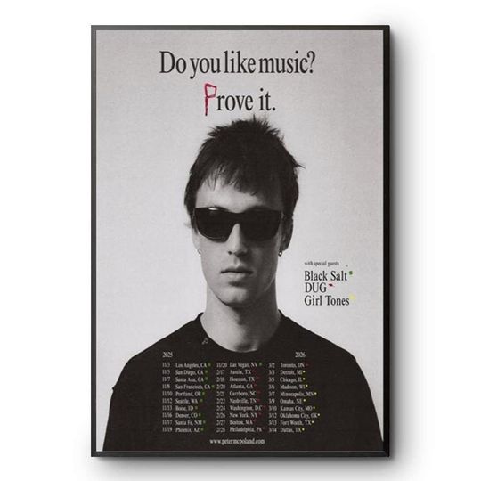 Discover Peter McPoland 2025-2026 Tour Poster Print Do You Like Music Prove It
