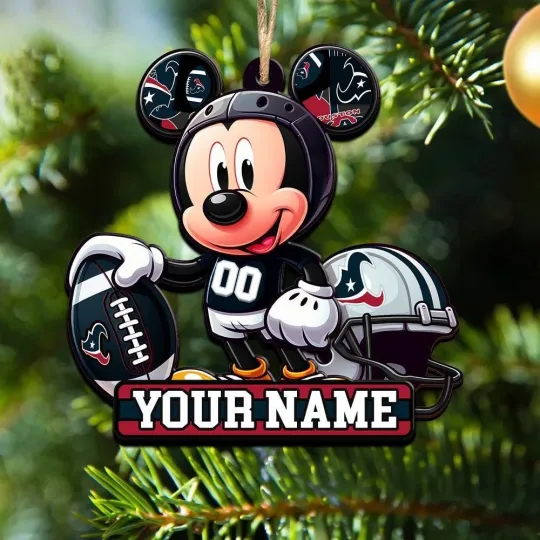 Discover Personalized Houston Football Team Texans Christmas Ornament Gift Decor