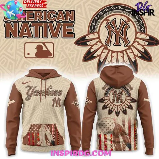 Discover New York Yankees Native American Heritage 2025 Hoodie, Long Sleeve, T-Shirt