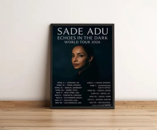 Discover SADE Tour 2026 Vertical Poster