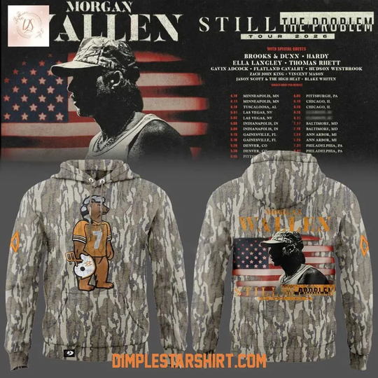 Wallen Western Still The Problem Tour 2026 Camo Hoodie Shirt Fan Gear Gift