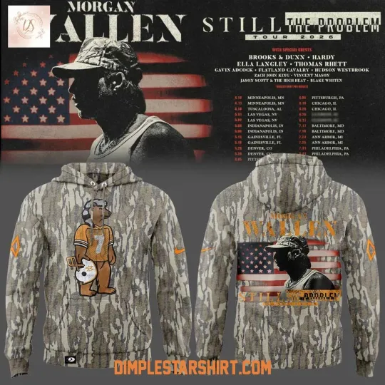 Discover Wallen Western Still The Problem Tour 2026 Camo Hoodie Shirt Fan Gear Gift