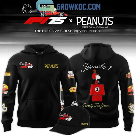 Discover F1 X Peanut 75 Years Snoopy Racing 3D Hoodie