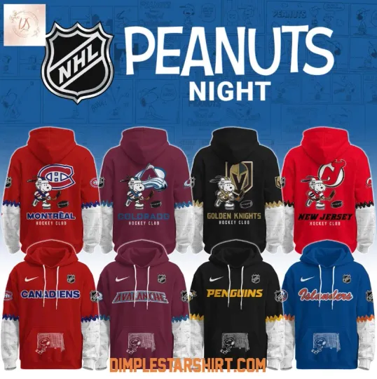 Discover Custom All Team Nhl Penguins X Snoopy Peanuts Hockey 3D Hoodie