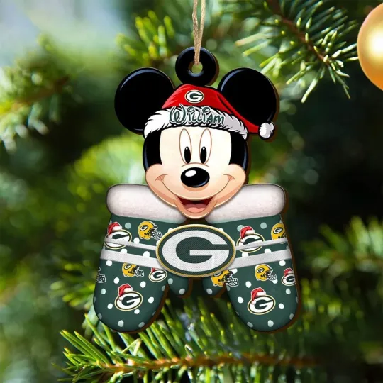 Discover Personalized Green Bay Football Team Packers Christmas Ornament Gift Decor