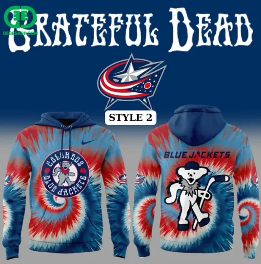Discover Hot Columbus Blue Jacket Grateful Dad Night 3D Printed Hoodie