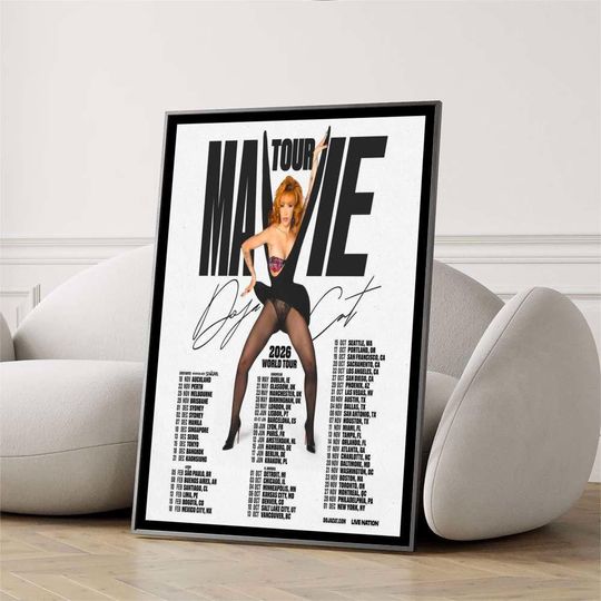 Discover Doja Cat Tour Ma Vie World Tour 2026 Poster