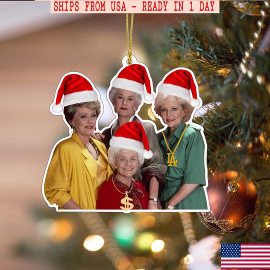 Discover Stay Golden Christmas Ornament Acrylic, Funny Retro 80s TV Show Decor, Pop Culture Holiday Tree Ornament, Best Friend Gift 2025