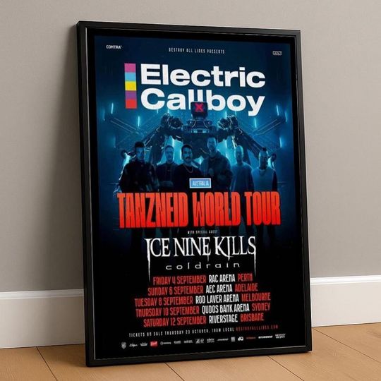 Discover Australian Arena Tour 2026 Electric Callboy Poster