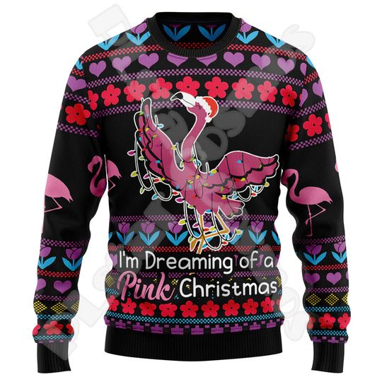 Discover Halloween Christmas Santa Claus Graffiti Vintage Retro Winter Ugly Sweater 3DPrint Harajuku Pullover Casual Funny Long Sleeves 2