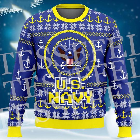 Discover Funny Christmas Santa Claus  Ugly Sweater Cartoon Anime Vintage Graffiti Long Sleeves 3DPrint Winter Pullover Harajuku 11