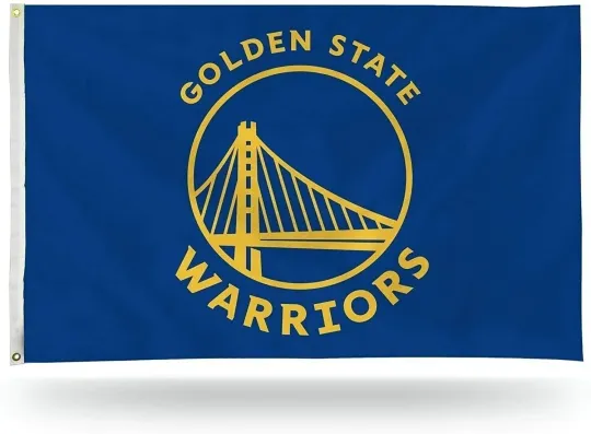 Discover Golden State Warriors Premium 3x5 Feet Flag Banner, Blue Design, Metal...