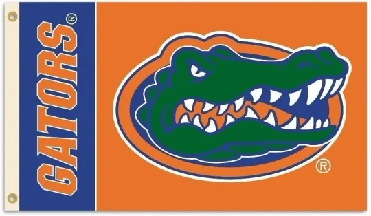University of Florida Gators Flag Banner 3x5 Feet Metal Grommets Orange Design