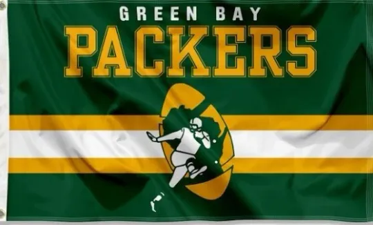 Green Bay Packers Retro ft House Flag Banner