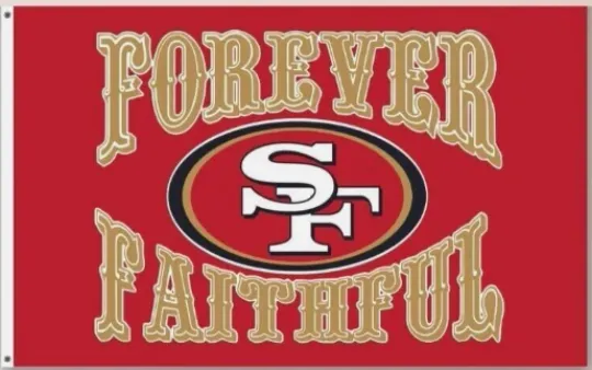 San Francisco 49ers Forever Faithful Ft Double-Sided House Flag