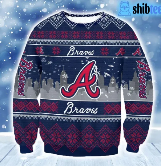 Atlanta Brave Ugly Christmas Sweater