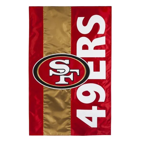 San Francisco 49ers Double Sided Garden Flag Banner