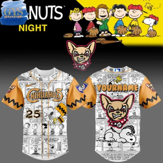 Discover Yc Custom El Paso Chihuahua Peanut Night Baseball Jersey